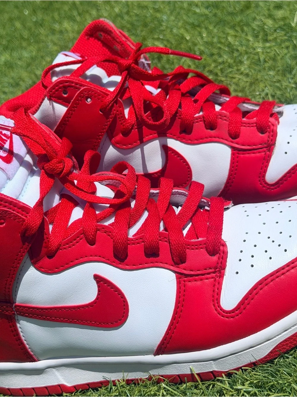 Nike high dunks Kids Red & White